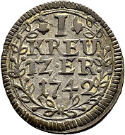 Los 5033: Appenzell/Innerrhoden, Kreuzer 1742. Appenzell. Zuschlag: 10‘000 CHF.