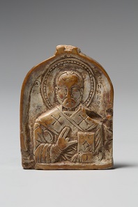 Anhänger mit Brustbild des hl. Nikolaus, Byzanz, 12.-13. Jh., Museum Schnütgen © Rheinisches Bildarchiv, Köln/M. Mennicken.