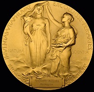 Los 77 der nächsten Auktion von Morten & Eden: De Hevesys goldene Nobelpreismedaille.