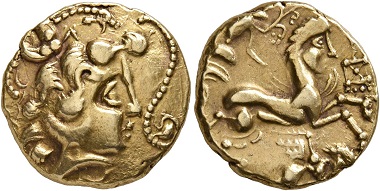 Los 2: Kelten. Veneti, 2. Jh. v. Chr. Stater. Vorzüglich. Schätzpreis: 10.000 CHF. Zuschlag: 24.000 CHF.