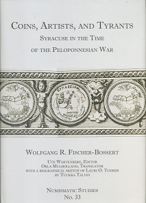 Wolfgang R. Fischer-Bossert, Ute Wartenberg (Hrsg.), Coins, Artists, and Tyrants. Syracuse in the Time of the Peloponnesian War with selected passages from L. O. Tudeer, „Die Tetradrachmenprägung von Syrakus in der Periode der signierenden Künstler“ translated by Orla Mulholland, and a biographical sketch about Tudeer by Tuukka Talvio. Numismatic Studies 33. The American Numismatic Society, New York 2017. 400 S. mit Abbildungen in Schwarz-Weiß und 27 Tafeln in Schwarz-Weiß. 21,5 x 30,5 cm. Hardcover, ISBN: 978-0-89722-341-6. $200 (ANS-Mitglieder: $140) zzgl. Porto.