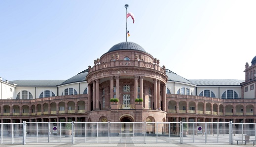 Numismata: Die Festhalle, Ort der jeden November stattfindenden Numismata Frankfurt.