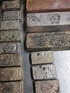 Schmelzgoldbarren. Foto: UK.