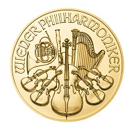 Der Wiener Philharmoniker der Münze Österreich aus 9999er Gold.