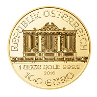 Der Wiener Philharmoniker der Münze Österreich aus 9999er Gold.