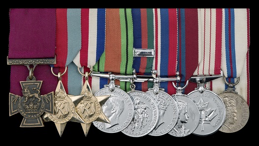 Die Ordensspange von Lieutenant Colonel David Vivian Currie. Foto: Dix Noonan Webb.