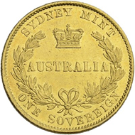 Los 13: Australien, Sovereign 1861. Schätzpreis: 800 CHF / Erzielter Preis: 2.500 CHF (exkl. Aufgeld).