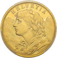 Los 3322: Schweiz, Eidgenossenschaft. 20 Franken 1897 (mit Stirnlocke). Von grösster Seltenheit. Schätzpreis: 80.000 CHF / Erzielter Preis: 130.000 CHF (exkl. Aufgeld).