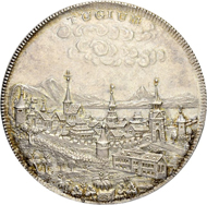 Los 3438: Schweiz, Zug. Schützengesellschaft der Stadt Zug, Medaille 1827. Nur ca. 150 Exemplare geprägt. Schätzpreis: 1.500 CHF / Erzielter Preis: 1.700 CHF (exkl. Aufgeld).