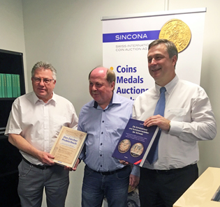 Die Autoren der zwei neuen Bücher, Ruedi Kunzmann, Karl Weisenstein und Jürg Richter (v.l.n.r.).