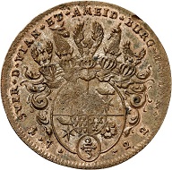 Nr. 4247. Lippe. Simon Heinrich Adolf, 1718-1734. Kupferabschlag von den Stempeln des 2/3 Talers 1722, Detmold. Sehr selten. Vorzüglich. Taxe: 150,- Euro. Zuschlag: 1.550,- Euro