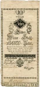 Los 5273. Aerarische Anticipations- & Domestical-Obligation zu 100 Gulden des Hzgt. Steyer 1767 und Los 5274. Wiener Stadtbanco 10 Gulden 1784.