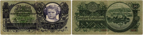 Los 5340. Österreichische Nationalbank, 50 Schilling 1935.