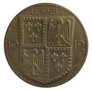 Medaille auf das Fest am Hofe von Ferrara der Königlichen Akademie für Grafik und Buchkunst Leipzig 1912.