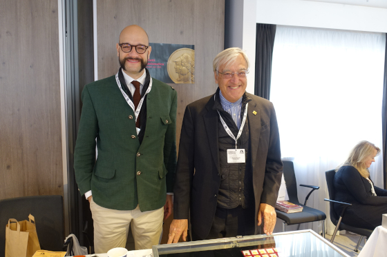 Auch aus Italien reiste man nach London. Hier Mathias und Giovanni Paoletti von Paoletti S.r.l. Foto: UK.