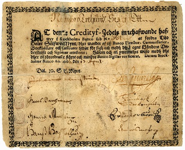 Schweden, 10 Daler Silvermynt, 1666.