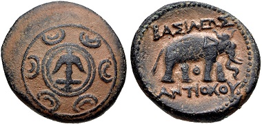 Antiochos I. Soter. AE. Antiochia am Orontes. Aus Auktion CNG 421 (2018), 250.