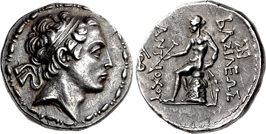 Antiochos IV. Epiphanes. Tetradrachme, Antiochia / Persis. Aus Auktion CNG 109 (2018), 289.