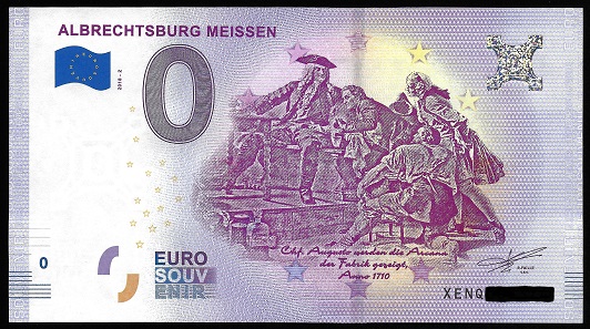 Albrechtsburg Meißen mit Fehlern markiert, darunter die Korrektur. Foto: numiscontrol.