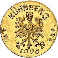 Josef Wild. 1 Goldmark o. J. (1923). Vorzüglich bis Stempelglanz. Schätzung: 500,- Euro. Aus Auktion Künker 321 (15. März 2019), Nr. 6816.