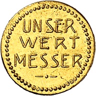 Josef Wild. 1 Goldmark o. J. (1923). Vorzüglich bis Stempelglanz. Schätzung: 500,- Euro. Aus Auktion Künker 321 (15. März 2019), Nr. 6816.