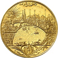 Nr. 831: Schweiz / Basel. 10 Dukaten o. J. (1691). Äußerst selten. Gutes vorzüglich. Taxe: 50.000,- Euro. Zuschlag: 220.000,- Euro.