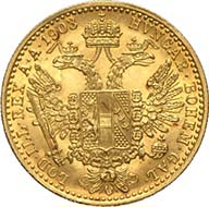 Dukat 1903, Wien. J. 344. Aus Auktion Künker 195 (28. September 2011), 4156. Fast Stempelglanz. Schätzung: 125 Euro. - Tatsächlich wurden Dukaten noch wesentlich länger geprägt und können sogar heute noch bei der Münze Österreich gekauft werden.