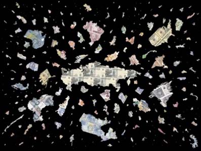 Justine Smith: A Bigger Bang - Black, 2009. Foto: Hermann Büchner, Berlin.