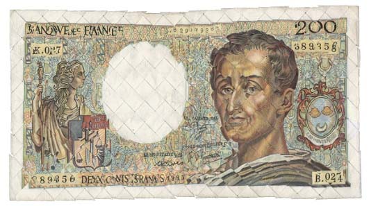 Agathe Fleury: L'echo (400 francs), 2011. Foto: Hermann Büchner, Berlin.