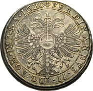 HUGO XIV. und JOHANN VIII., 1619-1625. Taler 1620, Tettnang. Behelmtes Wappen. Rv. Gekrönter Doppeladler. Ebner 42. Münzen & Medaillen GmbH kommende Auktion 37 (23. November 2012), Nr. 331.