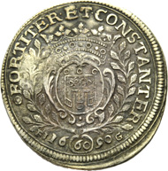 ANTON, 1686-1693, als Vormund für seinen Neffen ANTON DEN JÜNGEREN. Gulden 1690. Geharnischtes Brustbild r. mit Mantel. Rv. Gekröntes Wappen zwischen Zweigen, unten FJ 16 (60) 90 G , mit Gegenstempel des Fränkischen Kreises. Ebner 127. Münzen & Medaillen GmbH kommende Auktion 37 (23. November 2012), Nr. 362.