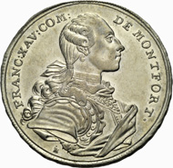 FRANZ XAVER, 1758-1780. Taler 1759. Geharnischtes Brustbild r., darunter die Signatur des Stempelschneiders J. Haag. Rv. Behelmtes Wappen, unten 17-59:. Ebner 352. Münzen & Medaillen GmbH kommende Auktion 37 (23. November 2012), Nr. 503.