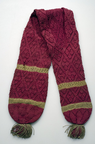 Geldstrumpf, Süddeutschland, 1790-1810. BN Inv. Nr. T1149.